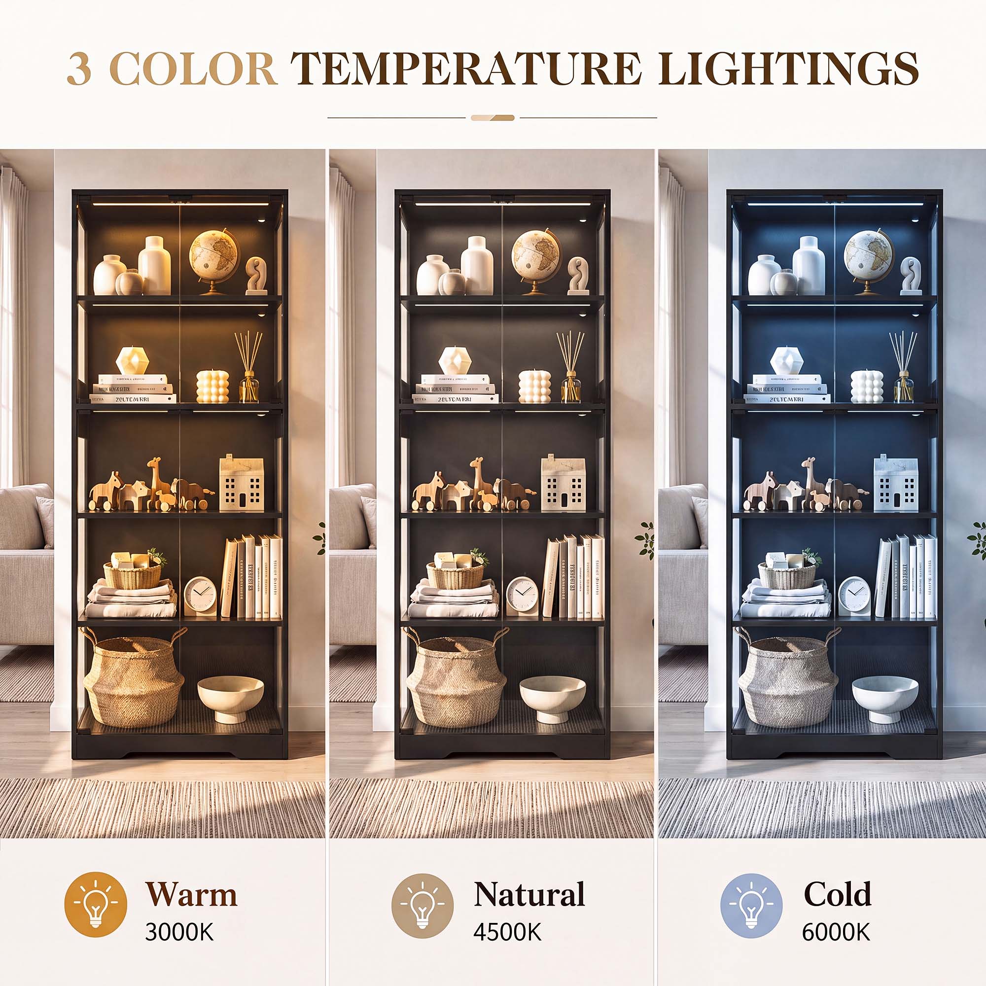 TCGBKAF 5‑Tier Display Cabinet - Collectible & Vintage Dolls For Wedding review and price