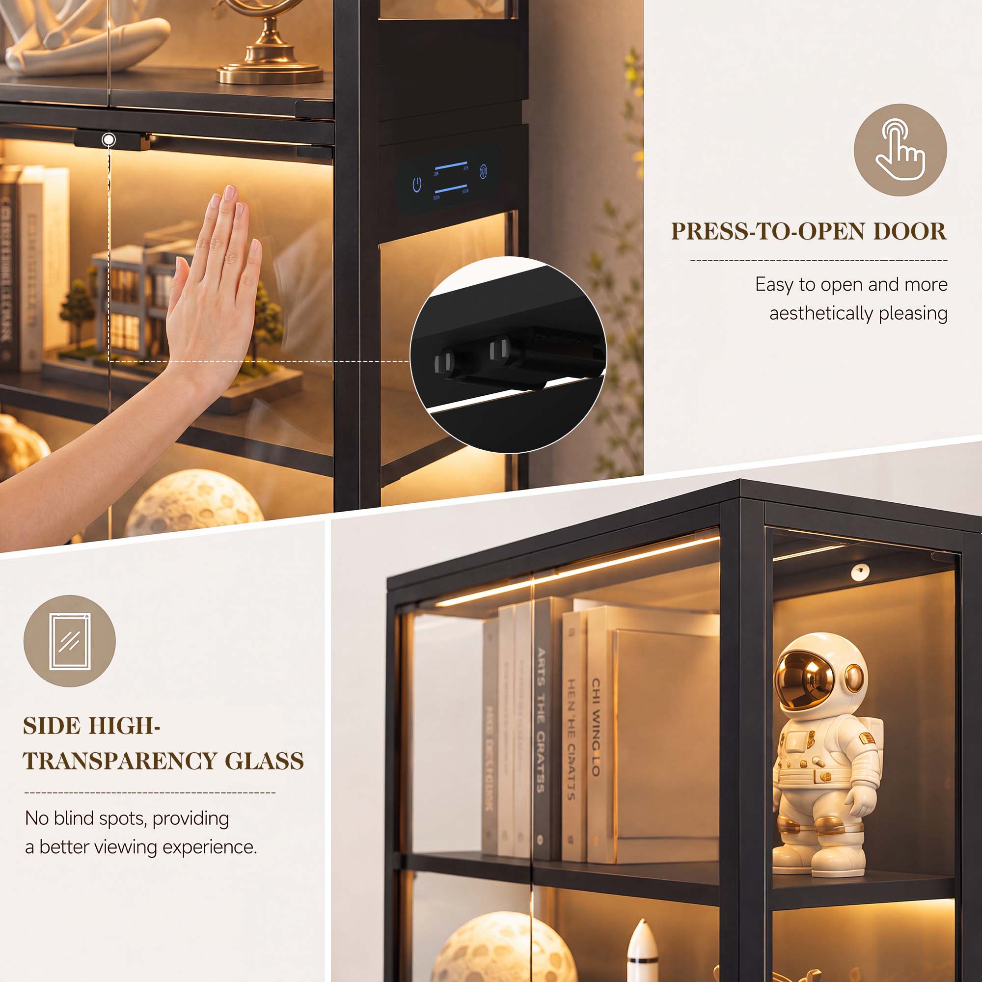 TCGBKAF 5‑Tier Display Cabinet - Collectible & Vintage Dolls For Wedding review and price