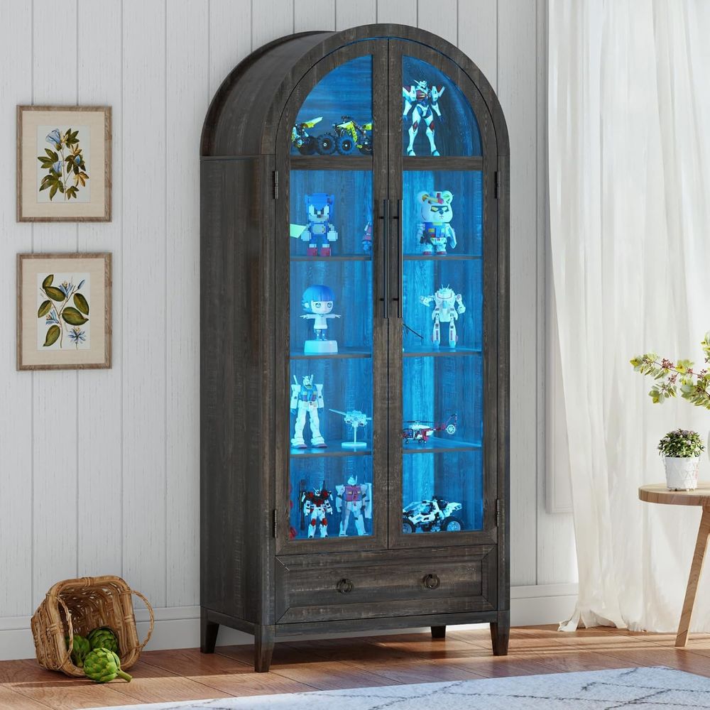 73 Arched Glass Display Cabine - Collectible & Vintage Dolls For Wedding review and price