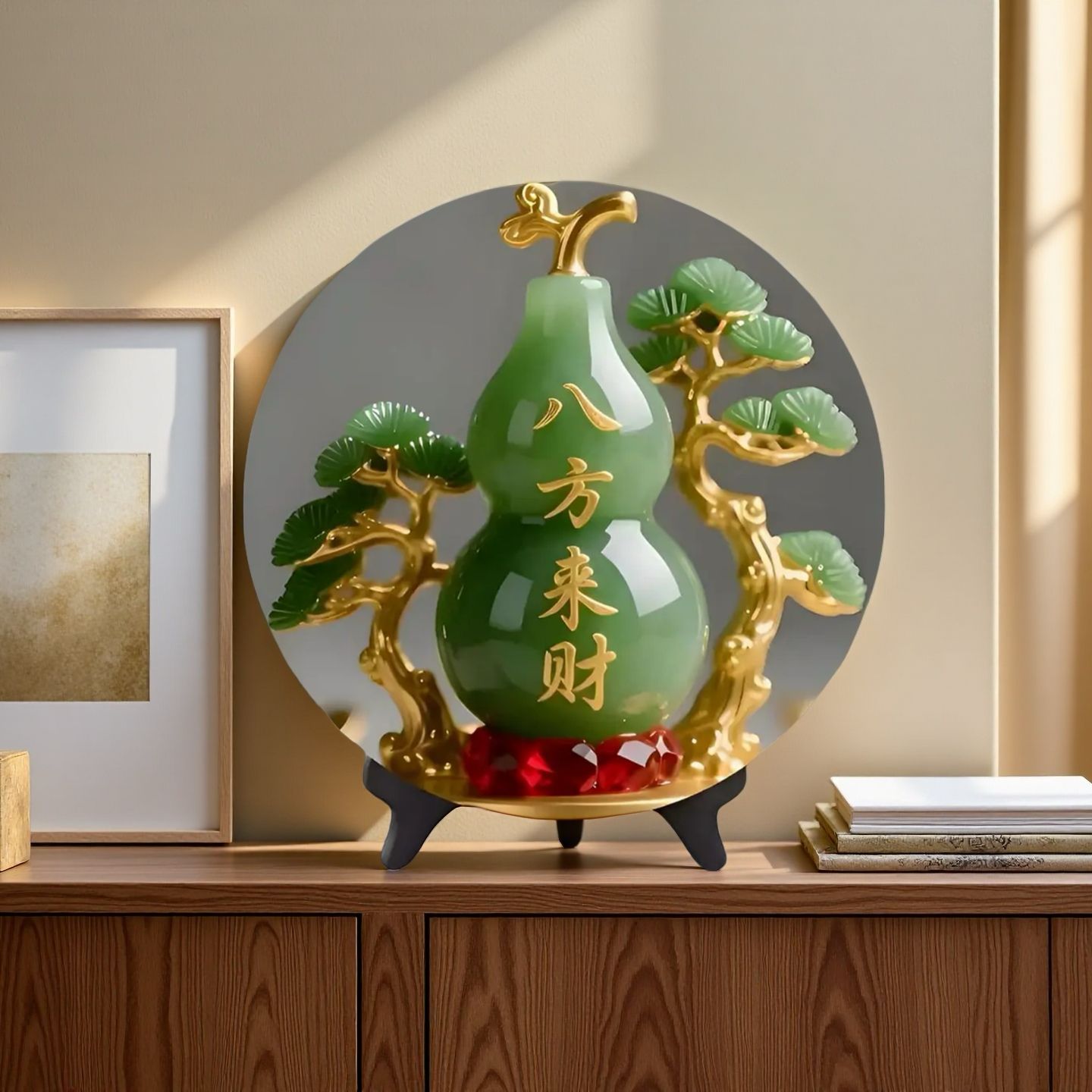 Natural Jade Gourd Figurine Ho - Vintage Collectible Christmas Ornaments review and price