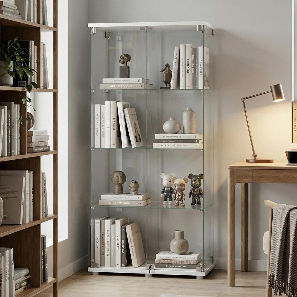 Tempered Glass Display Cabinet - Collectible & Vintage Dolls For Wedding review and price