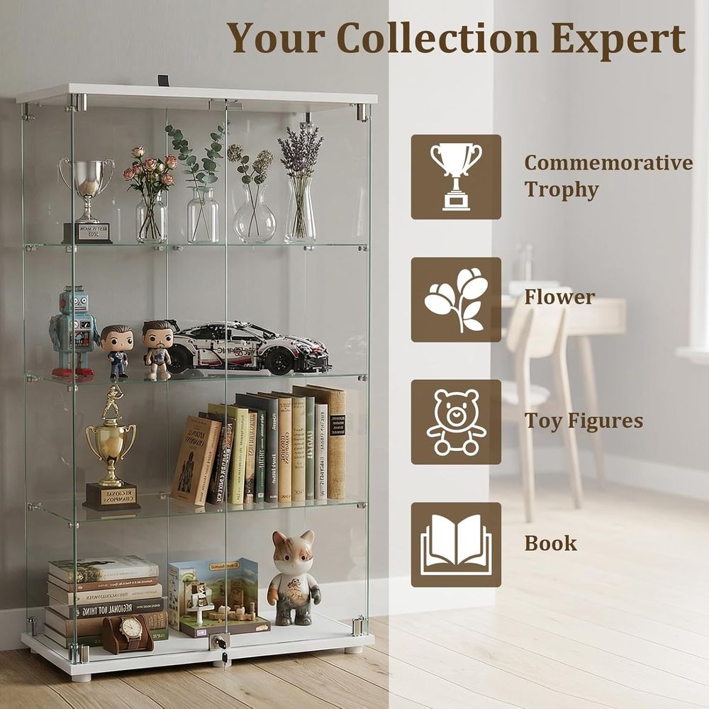 Tempered Glass Display Cabinet - Collectible & Vintage Dolls For Wedding review and price