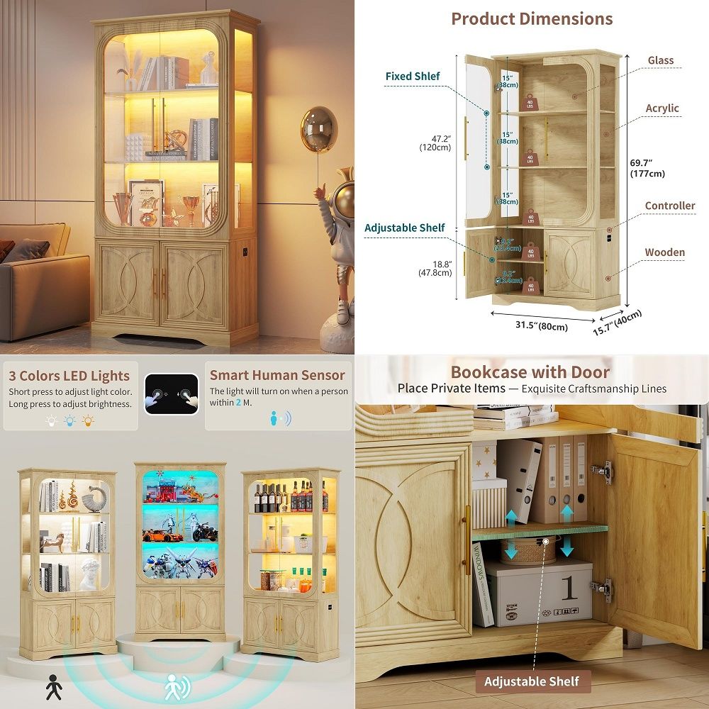 Display Cabinet with Glass Doo - Collectible & Vintage Dolls For Wedding review and price