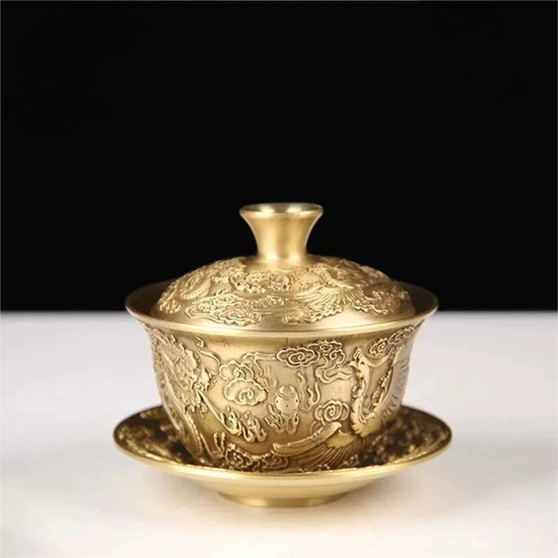 Vintage Brass Embossed Dragon  - Vintage Collectible Furniture review and price