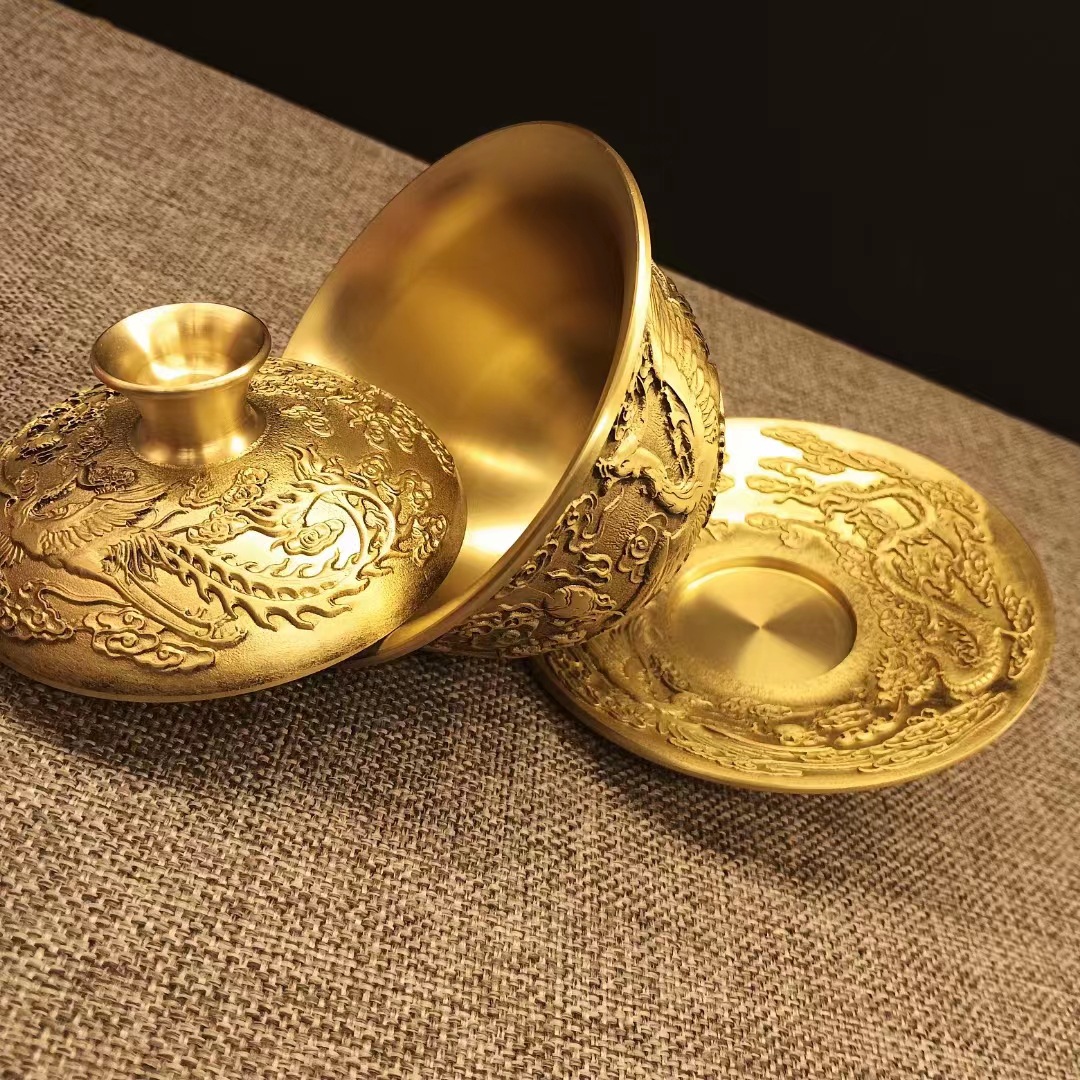 Vintage Brass Embossed Dragon  - Vintage Collectible Furniture review and price