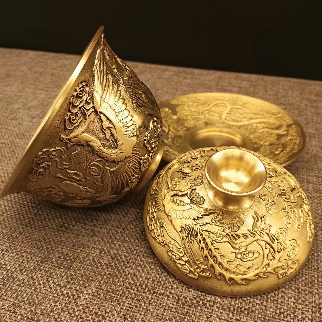 Vintage Brass Embossed Dragon  - Vintage Collectible Furniture review and price
