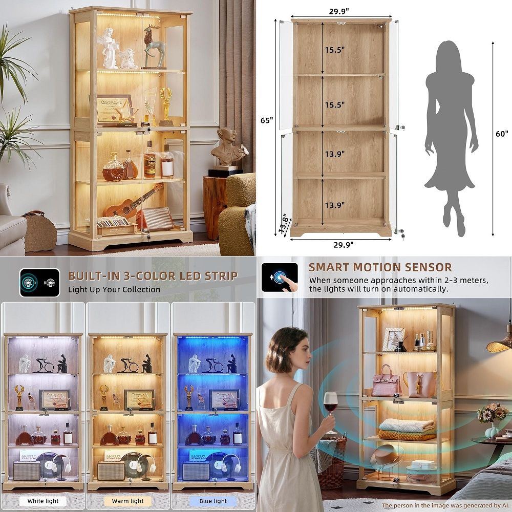 Farmhouse Glass Display Cabine - Collectible & Vintage Dolls For Wedding review and price