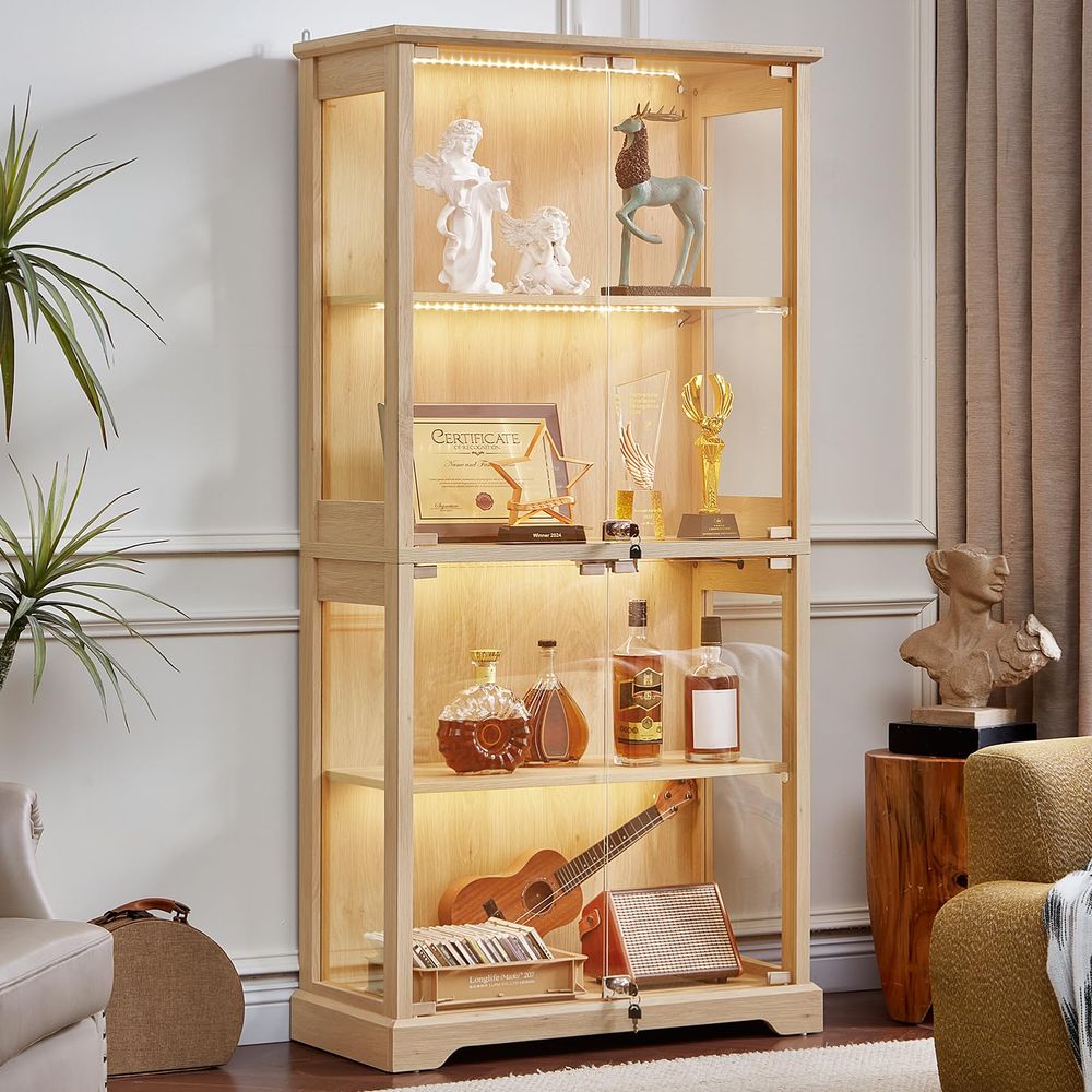 Farmhouse Glass Display Cabine - Collectible & Vintage Dolls For Wedding review and price