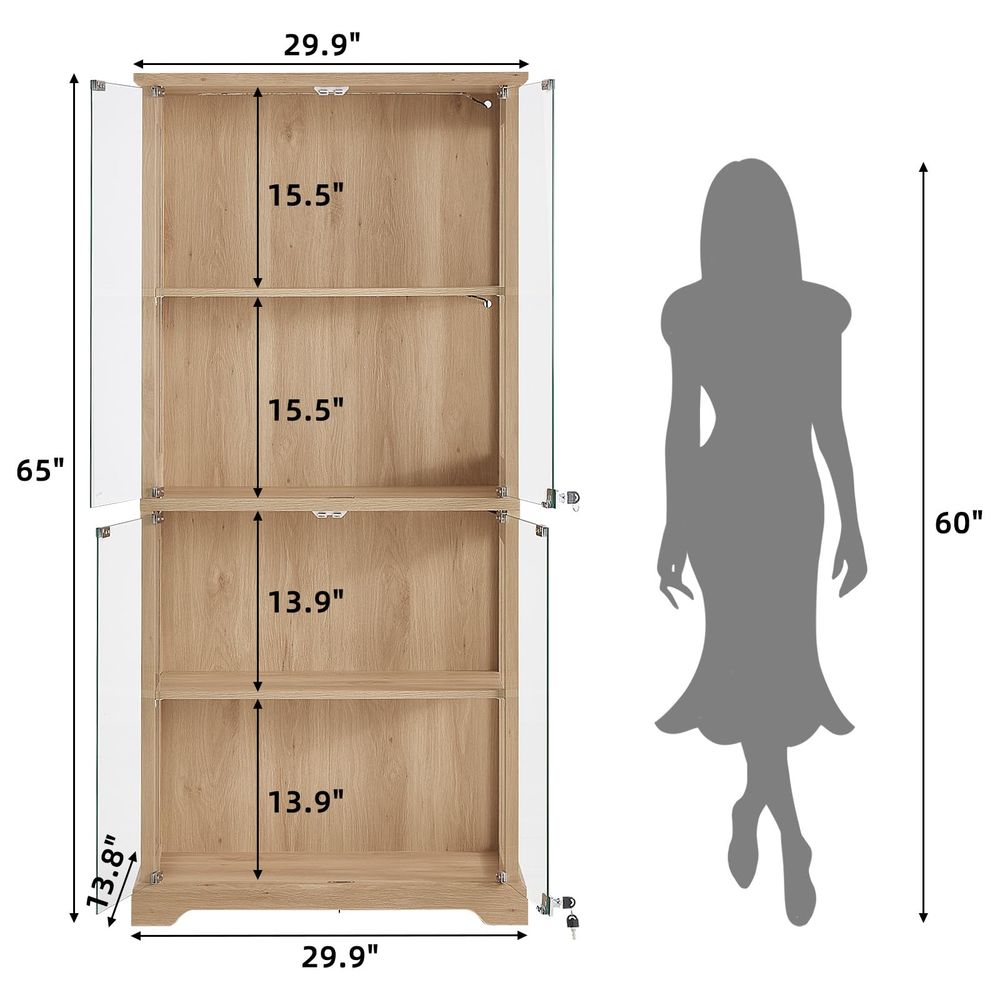 Farmhouse Glass Display Cabine - Collectible & Vintage Dolls For Wedding review and price