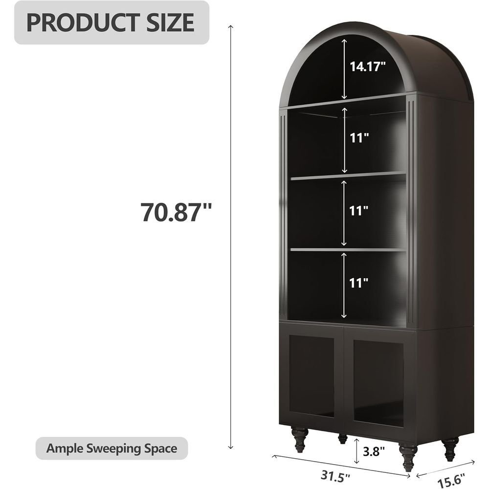 Wooden Arched Display Storage  - Collectible & Vintage Dolls For Wedding review and price