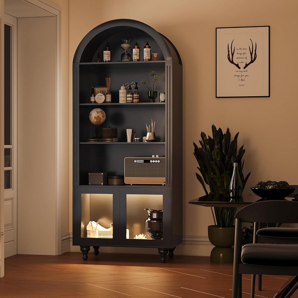 Wooden Arched Display Storage  - Collectible & Vintage Dolls For Wedding review and price