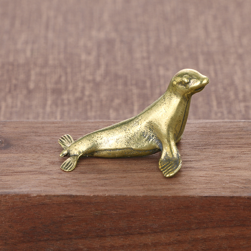 Brass Seal Desk Decoration Ani - Vintage Collectible Christmas Ornaments review and price