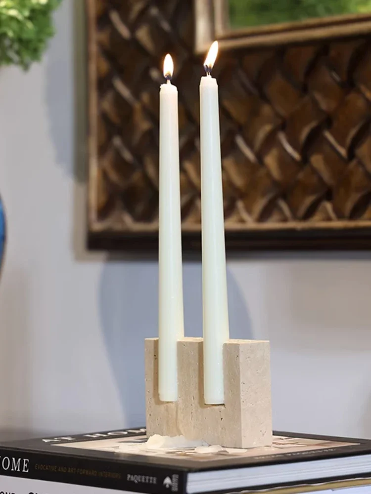 2 Holes Marble Candlestick Hol - Collectible Vintage Matches review and price